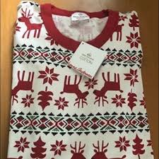 Hanna Andersson Adult Lj Deer Deer Top M Nwt