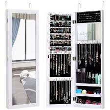 Full Length Mirror Jewelry Cabinet With