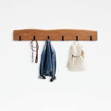 Interdesign's bruschia wall mount rack is great for hall entries, bathrooms, bedrooms, and mudrooms. Yukon Natural Wall Coat Rack Reviews Crate And Barrel