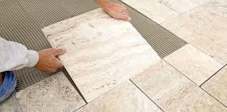 install ceramic floor tiles