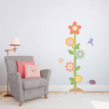 Flower Growth Chart Printed Wall Decal