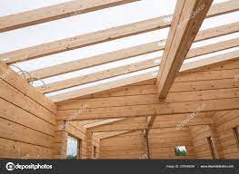 wooden house beams ceiling walls
