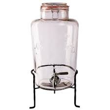Glass Retro Water Dispenser With Base