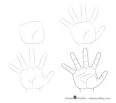 Our hands are extremely expressive and can form endless amounts of gestures. How To Draw Hand Poses Step By Step Animeoutline