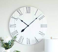 Large Wall Clock True White Above