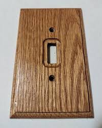 Wooden Single Light Switch Electrical