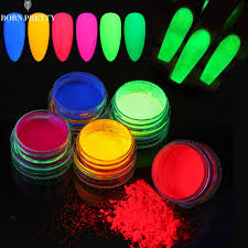 born pretty 6box neon phosphor powder