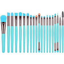 20 fluorescent makeup brush sets blush