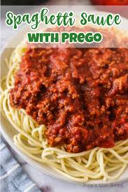 spaghetti sauce with prego num s the word