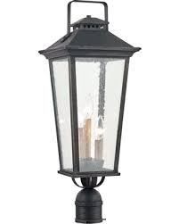 Amazing Sales On Fifth And Main Lighting Parsons Field 3 Light Outdoor Aged Pewter Post Mount
