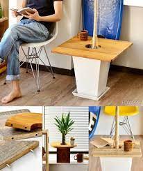 サイドテーブルに プランターの上にかぶせてサイドテーブルに出来るプラントテーブル 大人のお洒落情報 0107 オシャレカタログ インテリア 家具 インテリア インテリア雑貨