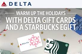 20 starbucks gift card for delta gift