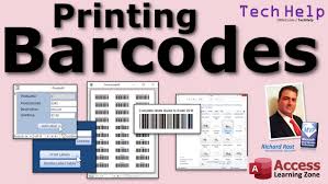 barcode printing in microsoft access