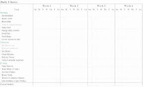 Roommate Chore Chart Template Lovely Chore Schedule Template