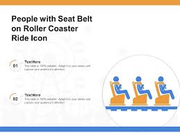 people with seat belt on roller coaster