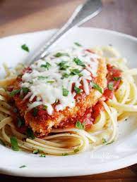 Baked Chicken Parmesan Recipe With Italian Breadcrumbs gambar png