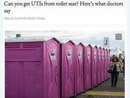 can you get utis from toilet seat here