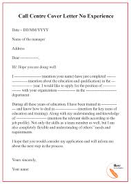 Call Centre Cover Letter Format Sample Examples