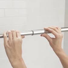 Roomdividersnow is the premier supplier of spring loaded tension rods on the market today. Select Twist Ease Adjustable Chrome Tension Shower Curtain Rod On Sale Overstock 10373286