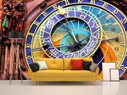 Wallpaper Astronomical Clock Wall Art