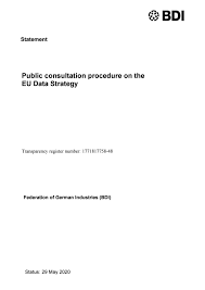 A bill of lading is a document utilized in the transportration of goods. Public Consultation Procedure On The Eu Data Strategy By Bundesverband Der Deutschen Industrie E V Issuu