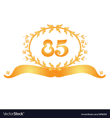 85th Anniversary Banner Royalty Free Vector Image