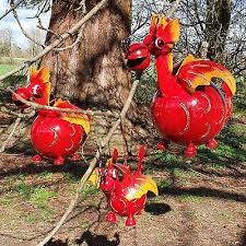 Red Dragon Welsh Dragon Hanging Outdoor
