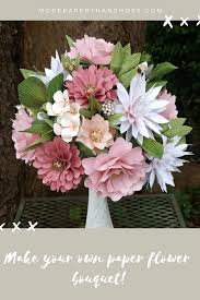 Certain types work best as everyday home decorations, while others are best used for parties and weddings. Diy Paper Flower Bouquet Diy Bridal Bouquet Diy Wedding Bouquet Shabby Chic Wedd Paper Flower Bouquet Diy Paper Flowers Diy Wedding Paper Flowers Wedding