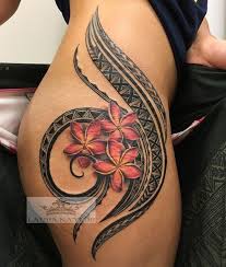 Hawaiian tribal tattoos are considered a blend of today's popular tribal designs blended with traditional hawaiian symbolism.the two styles complemented each other and created this new style. Tatto Wallpapers Tribal Tattoos With Flowers