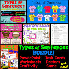 Types Of Sentences An Anchor Chart And Free Resources