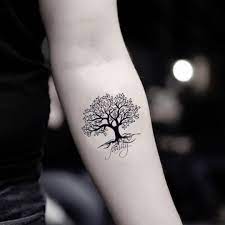 Autocollant temporaire de tatouage de faux arbre généalogique - Etsy France