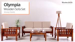 Many furniture refinishers also reupholster soft goods, like sofas, fainting couches and ottomans. Wooden Sofa Olympia Wooden Sofa Set Design By Wooden Street Youtube