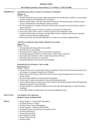 Contract Manager Senior Contract Manager Resume Velvet Jobs