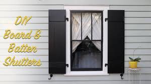 Siding protects not only the exterior of your home but the interior. Diy Board Batten Shutters Youtube