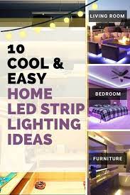 home led strip lighting ideas