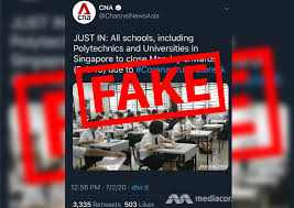 We'll bring you breaking news and the best of our exclusive stories right here. Wuhan Virus Tweet On School Closures In Singapore Is Fake Says Cna Singapore News Asiaone