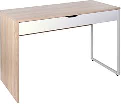 Find your wooden desk easily amongst the 1,630 products from the leading brands (tecta, vitra desk lifting system powered by linak. Tuoni Model Greta Wooden Desk With One Drawer Oak White Width 105 Cm Amazon De Kuche Haushalt