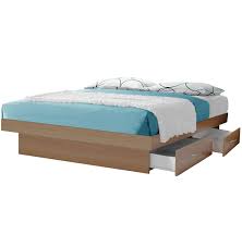 california king platform bed with 4