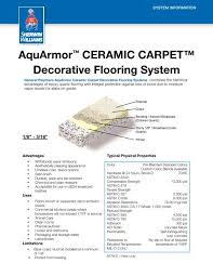 aquarmor ceramic carpet decorative