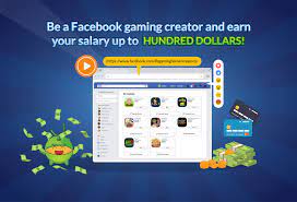 be a facebook gaming creator and earn