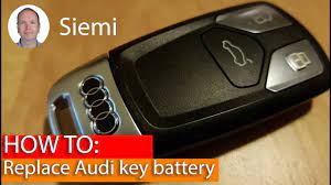 Remote control key: Replace key battery - Audi A4 B9, A5, Q5, Q7 TT (CR2032  battery) - YouTube