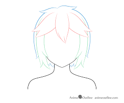Draw the eyes, while keeping in mind where they are positioned how to draw anime characters according to their age and height. How To Draw Anime And Manga Hair Female Animeoutline