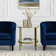 crosley furniture aimee gold gl side