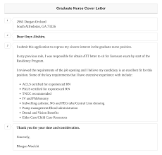 graduate nurse cover letter velvet jobs