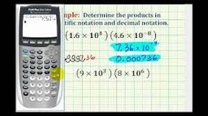 multiply numbers in scientific notation