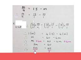 Equations With Fractions In Algebra 1