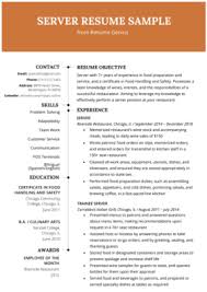 Customize, download and print your customer service resume so you can feel confident. Food Service Resume Example Writing Tips Resume Genius