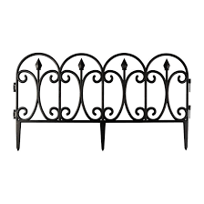 Wrought Iron Effect Garden Edge Fence