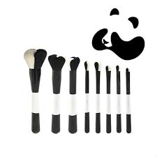 panda paw makeup brush set apollobox