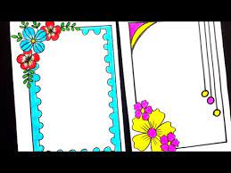 chart paper decoration border for a4